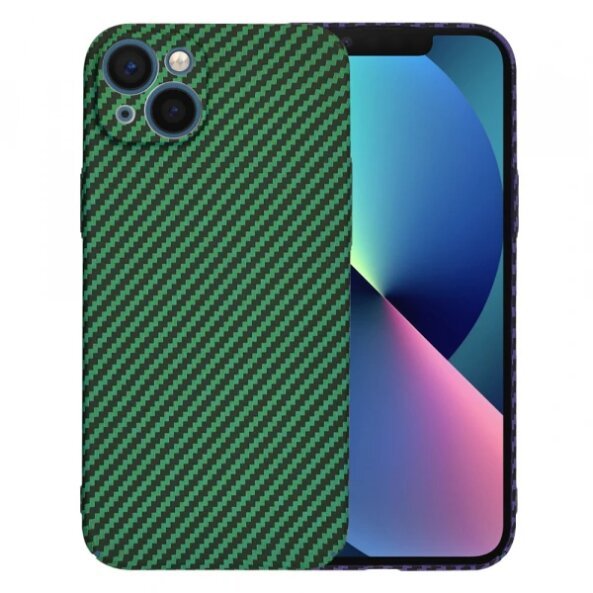Husa pentru Apple iPhone 13, Techsuit, Carbonite FiberShell, Verde