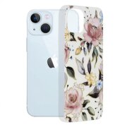 Husa pentru Apple iPhone 13, Techsuit, Marble, Alba