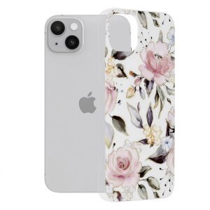 Husa pentru Apple iPhone 14 Plus, Techsuit, Marble, Alba
