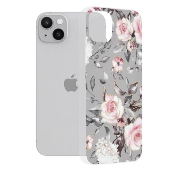 Husa pentru Apple iPhone 14 Plus, Techsuit, Marble, Gri