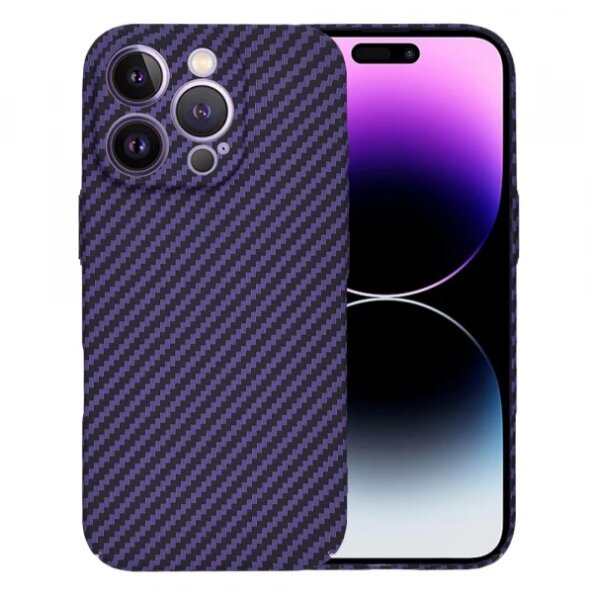 Husa pentru Apple iPhone 14 Pro Max, Techsuit, Carbonite FiberShell, Mov