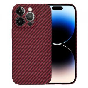 Husa pentru Apple iPhone 14 Pro, Techsuit, Carbonite FiberShell, Rosie