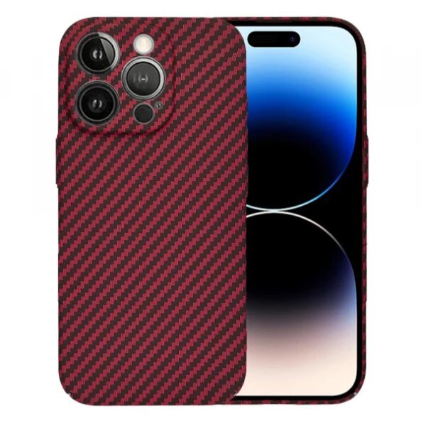 Husa pentru Apple iPhone 14 Pro, Techsuit, Carbonite FiberShell, Rosie