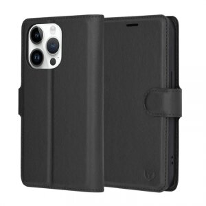 Husa pentru Apple iPhone 14 Pro, Techsuit, Leather Folio, Neagra