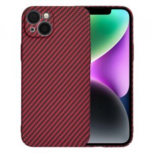 Husa pentru Apple iPhone 14, Techsuit, Carbonite FiberShell, Rosie