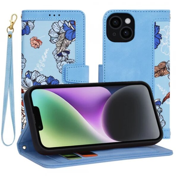 Husa pentru Apple iPhone 14, Techsuit, FlipCraft, Bleu