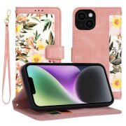 Husa pentru Apple iPhone 14, Techsuit, FlipCraft, Roz