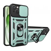 Husa pentru Apple iPhone 15 Plus, Techsuit, CamShield, Verde