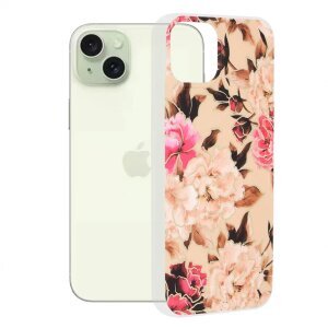 Husa pentru Apple iPhone 15 Plus, Techsuit, Marble, Bej