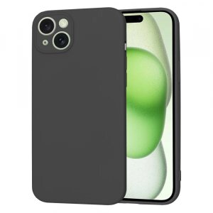 Husa pentru Apple iPhone 15 Plus, Techsuit, SoftFlex, Neagra