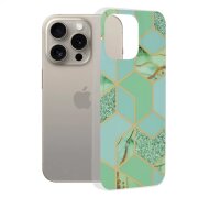 Husa pentru Apple iPhone 15 Pro Max, Techsuit, Marble, Verde
