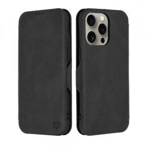 Husa pentru Apple iPhone 15 Pro Max, Techsuit, Safe Wallet Plus, Neagra
