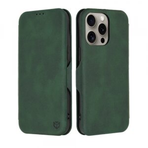 Husa pentru Apple iPhone 15 Pro Max, Techsuit, Safe Wallet Plus, Verde