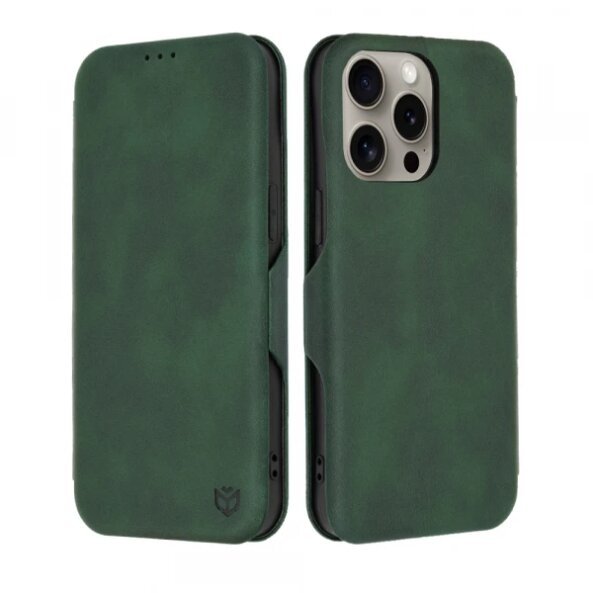 Husa pentru Apple iPhone 15 Pro Max, Techsuit, Safe Wallet Plus, Verde