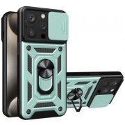 Husa pentru Apple iPhone 15 Pro, Techsuit, CamShield, Verde