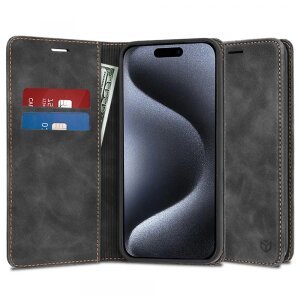 Husa pentru Apple iPhone 15 Pro, Techsuit, Confy, Neagra