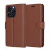 Husa pentru Apple iPhone 15 Pro, Techsuit, Leather Folio, Maro