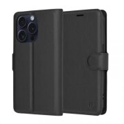 Husa pentru Apple iPhone 15 Pro, Techsuit, Leather Folio, Neagra