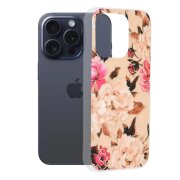 Husa pentru Apple iPhone 15 Pro, Techsuit, Marble, Bej
