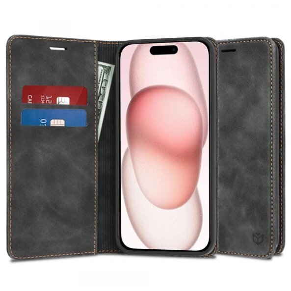 Husa pentru Apple iPhone 15, Techsuit, Confy, Neagra