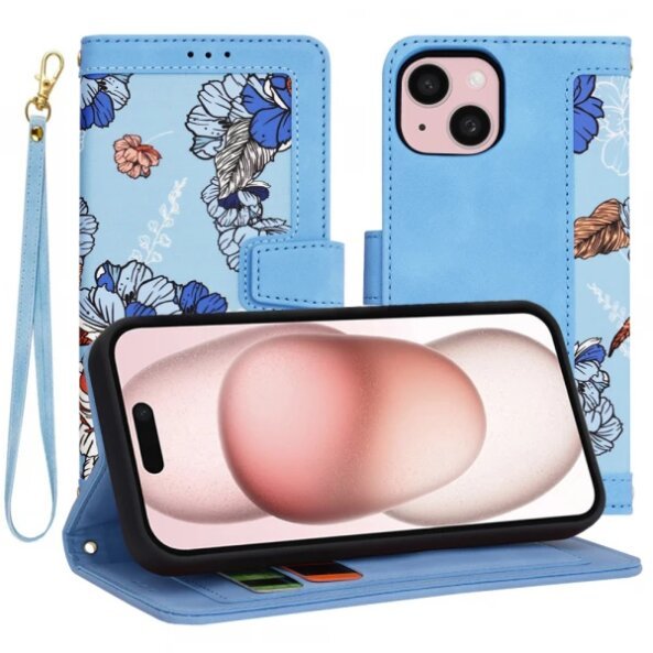 Husa pentru Apple iPhone 15, Techsuit, FlipCraft, Bleu