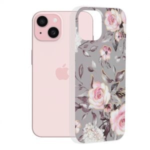 Husa pentru Apple iPhone 15, Techsuit, Marble, Gri