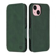 Husa pentru Apple iPhone 15, Techsuit, Safe Wallet Plus, Verde