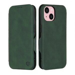 Husa pentru Apple iPhone 15, Techsuit, Safe Wallet Plus, Verde