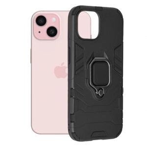 Husa pentru Apple iPhone 15, Techsuit, Shield, Neagra