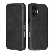 Husa pentru Apple iPhone 16 Plus, Techsuit, Safe Wallet Plus, Neagra