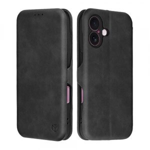 Husa pentru Apple iPhone 16 Plus, Techsuit, Safe Wallet Plus, Neagra