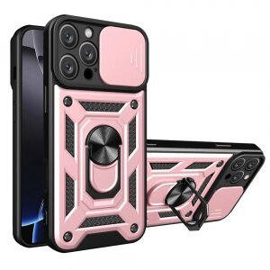 Husa pentru Apple iPhone 16 Pro Max, Techsuit, CamShield, Roz