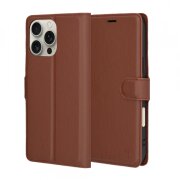 Husa pentru Apple iPhone 16 Pro Max, Techsuit, Leather Folio, Maro