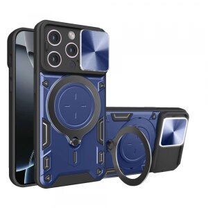 Husa pentru Apple iPhone 16 Pro, Techsuit, CamGuard Pro, Albastra
