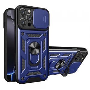 Husa pentru Apple iPhone 16 Pro, Techsuit, CamShield, Albastra