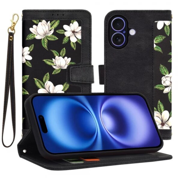 Husa pentru Apple iPhone 16, Techsuit, FlipCraft, Neagra