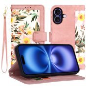 Husa pentru Apple iPhone 16, Techsuit, FlipCraft, Roz