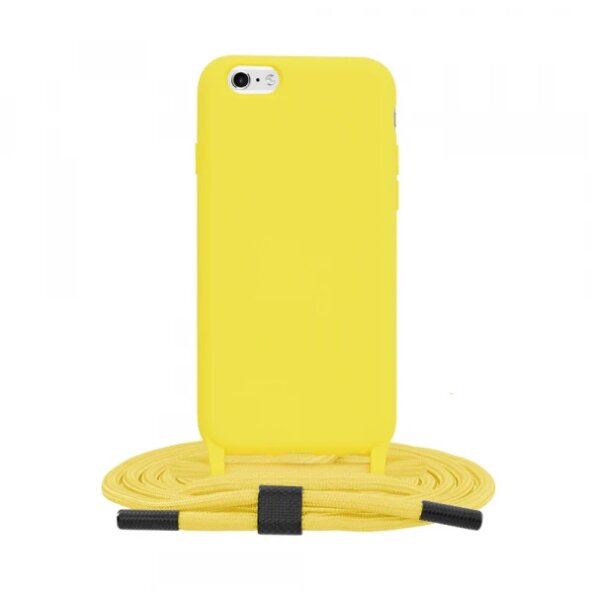 Husa pentru Apple iPhone 6 / 6s, Techsuit, Crossbody Lanyard, Galbena