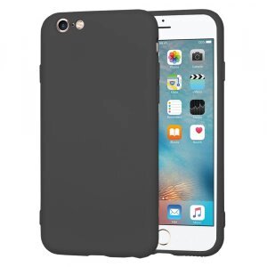 Husa pentru Apple iPhone 6 / 6s, Techsuit, SoftFlex, Neagra