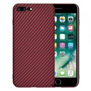 Husa pentru Apple iPhone 8 Plus / 7 Plus, Techsuit, Carbonite FiberShell, Rosie