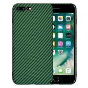 Husa pentru Apple iPhone 8 Plus / 7 Plus, Techsuit, Carbonite FiberShell, Verde