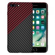 Husa pentru Apple iPhone 8 Plus / 7 Plus, Techsuit, Carbonite FiberShell Vortex, Rosie