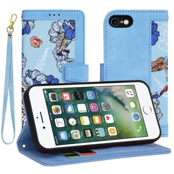 Husa pentru Apple iPhone SE (2022) / SE (2020) / 8 / 7, Techsuit, FlipCraft, Bleu