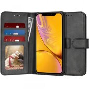 Husa pentru Apple iPhone XR, Techsuit, Diary Book, Neagra