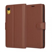 Husa pentru Apple iPhone XR, Techsuit, Leather Folio, Maro