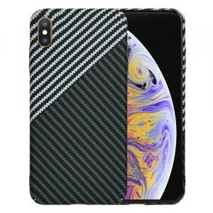Husa pentru Apple iPhone XS Max, Techsuit, Carbonite FiberShell, Gri