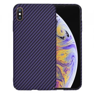 Husa pentru Apple iPhone XS Max, Techsuit, Carbonite FiberShell, Mov