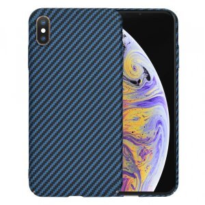 Husa pentru Apple iPhone XS Max, Techsuit, Carbonite FiberShell, Turcoaz