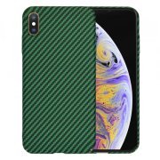 Husa pentru Apple iPhone XS Max, Techsuit, Carbonite FiberShell, Verde