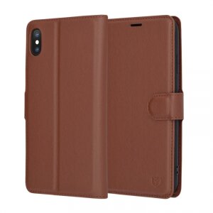 Husa pentru Apple iPhone XS Max, Techsuit, Leather Folio, Maro